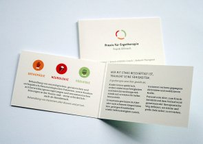 Praxis für Ergotherapie, Visitenkarte